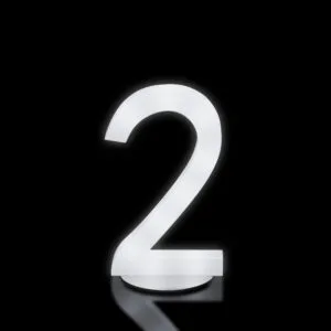 números de luz led 2