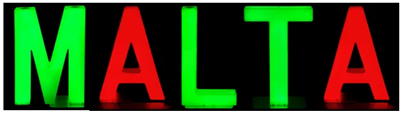 letras encendidas led M-2