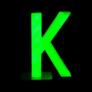 LEDサイン文字K