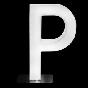 lettere luci led P