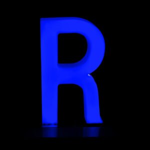 lighted letters led R