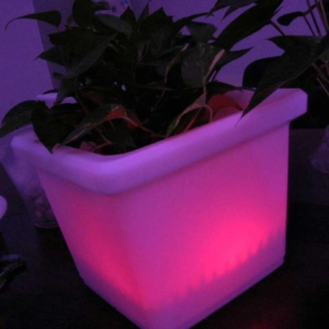 outdoor lighted planters