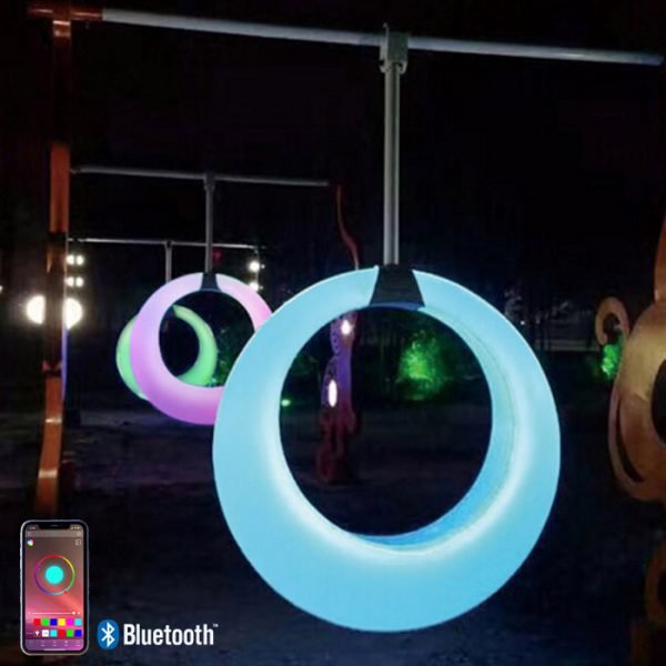 Bluetooth round glow swings