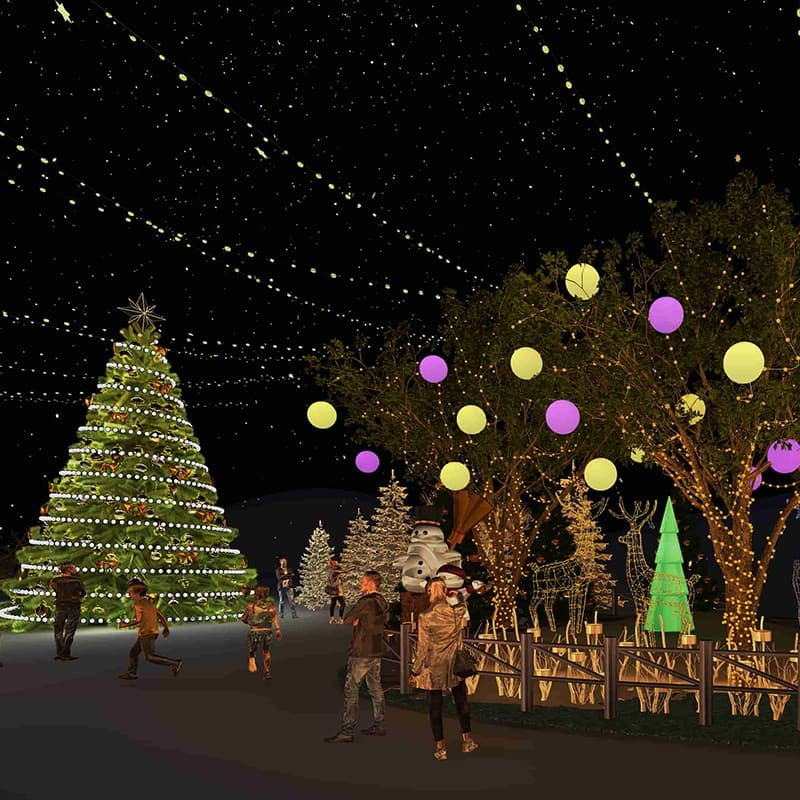 Glowing Ball Outdoor Tree Lights