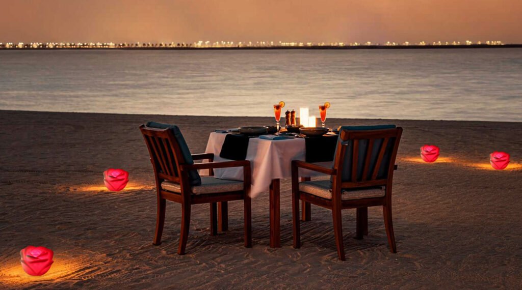 Creating Seaside Romance with LED light roses