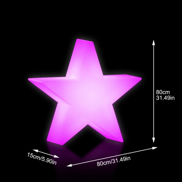 Size of LED Stars Lights Decorations Outdoor