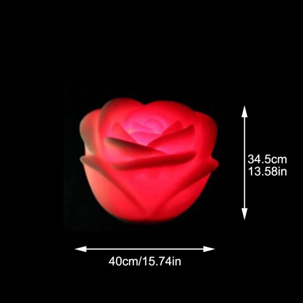 Size of rechargeable floor lamp portable luminaire colorful LED Rose flower light