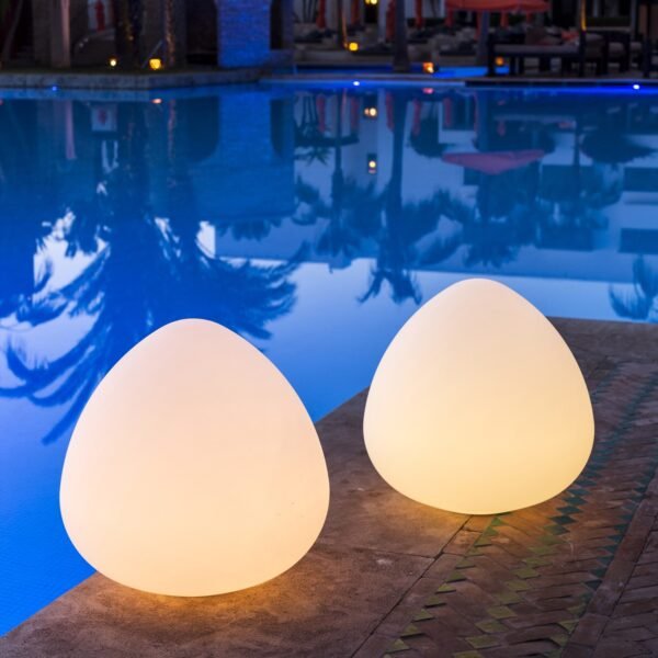 outdoor small portable led lamp peach shape waterproof mood light 1