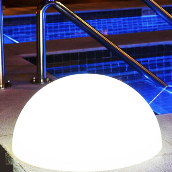 portable sparkly solar energy lamp outdoor pool cordless hemisphere light fixtures