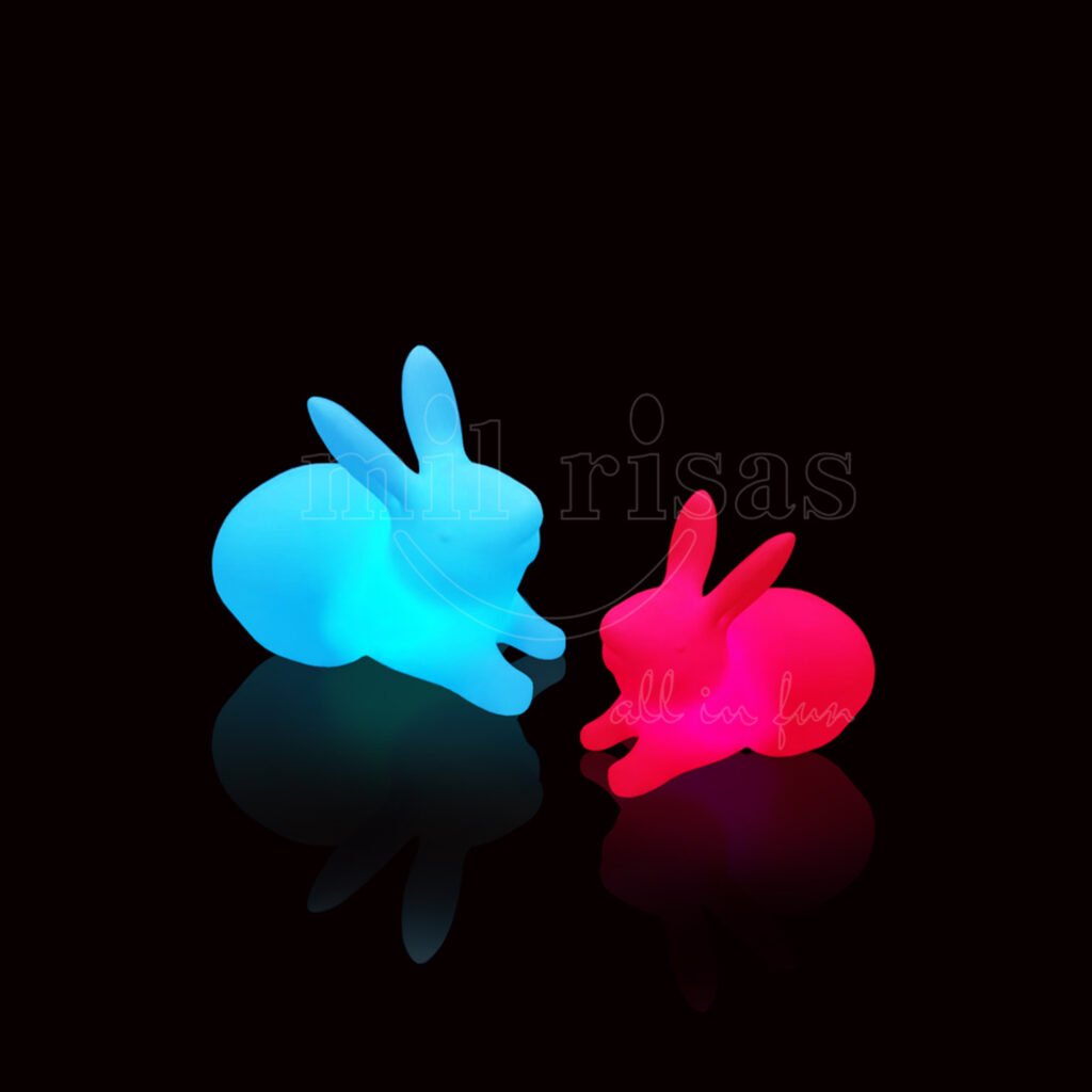 Bunny Solar Lights Animal Shaped Holiday Outdoor Decor LED Lamp