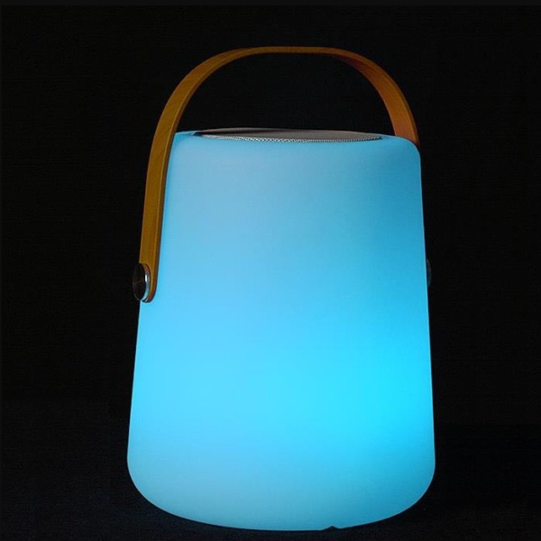 Cordless portable bluetooth speaker with led lights lantern 1