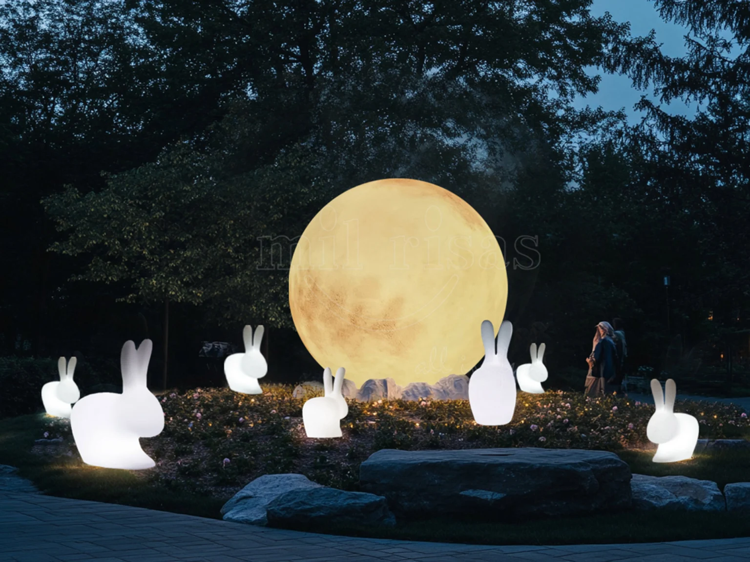 Erstellen Sie bezaubernde Nachtlandschaften mit LED-Kaninchenlampen
