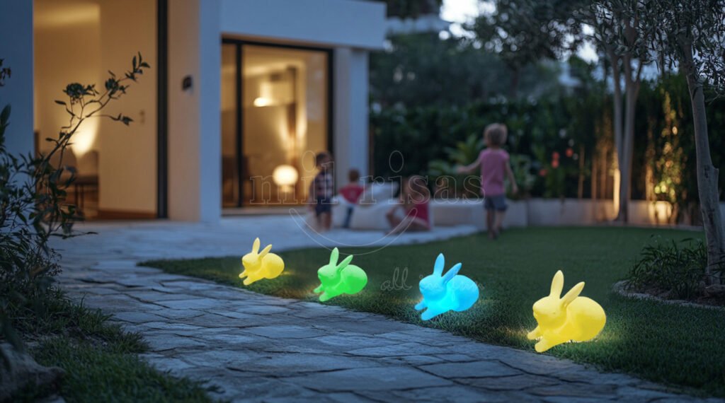 Create Magical Moments in Your Villa Garden with the LED Rabbit Table Lamp