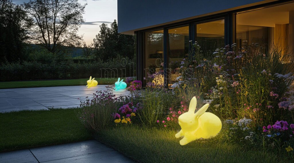 Create a Magical Garden with Solar Bunny Lights
