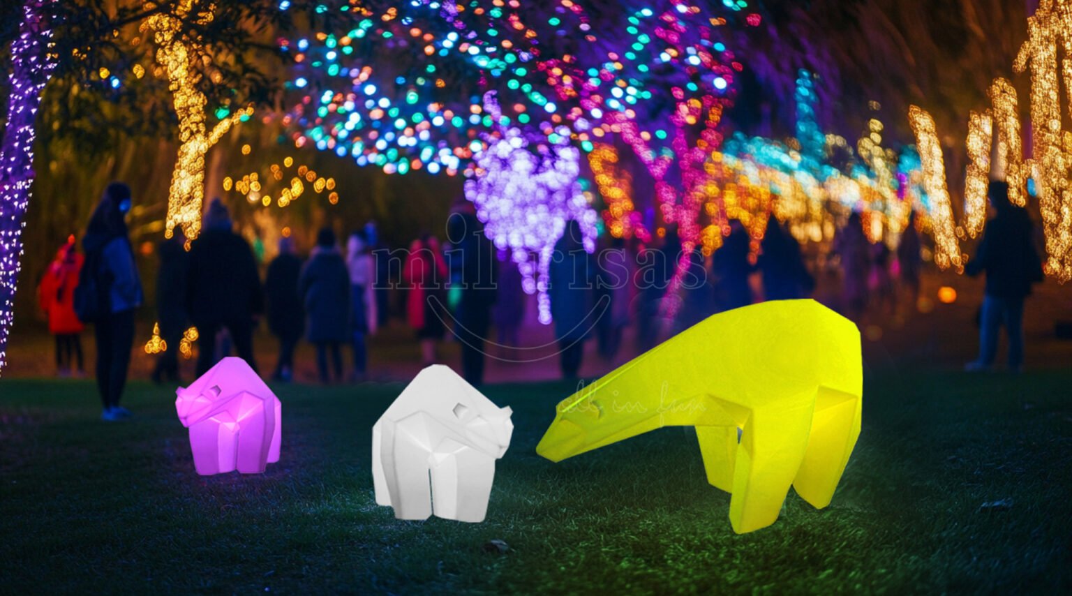 Create a Mesmerizing Arctic Scene at Your Next Light Show with LED Polar Bear Decor