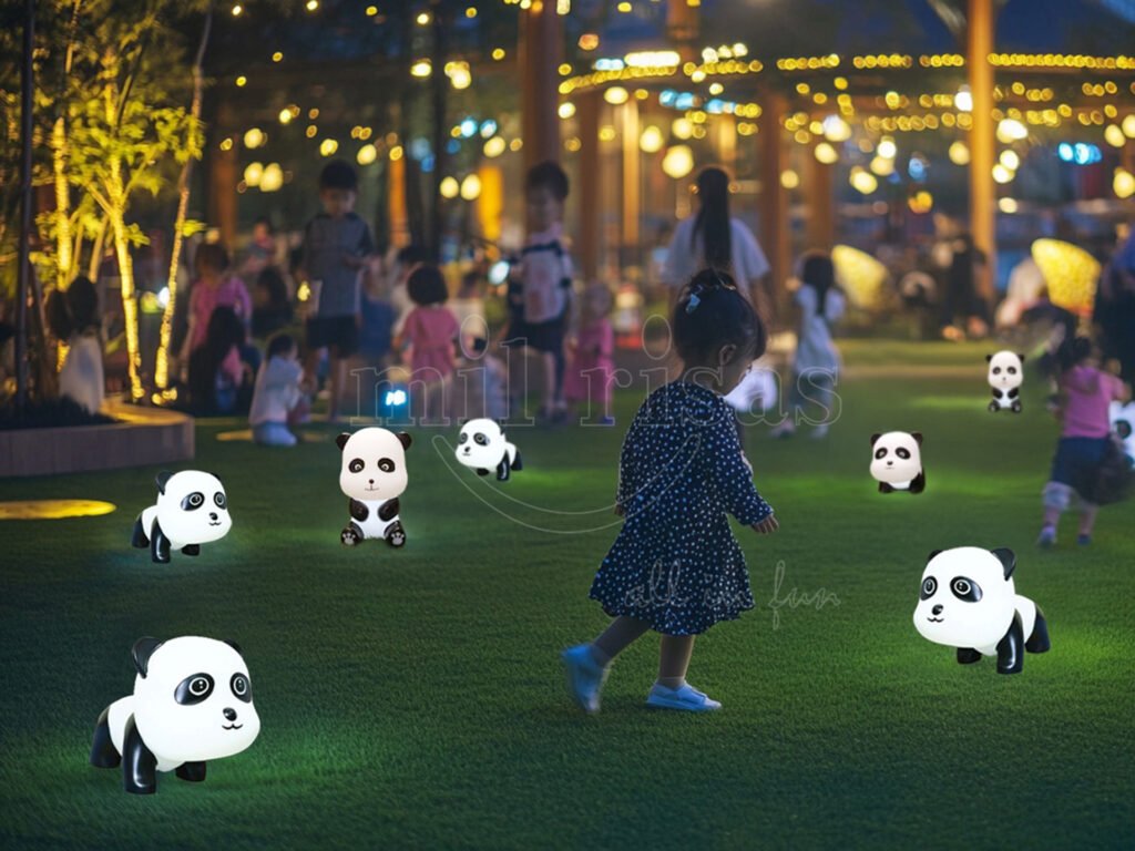 Design Immersive Panda-Themed Spaces with LED Panda Shape Animal Lights