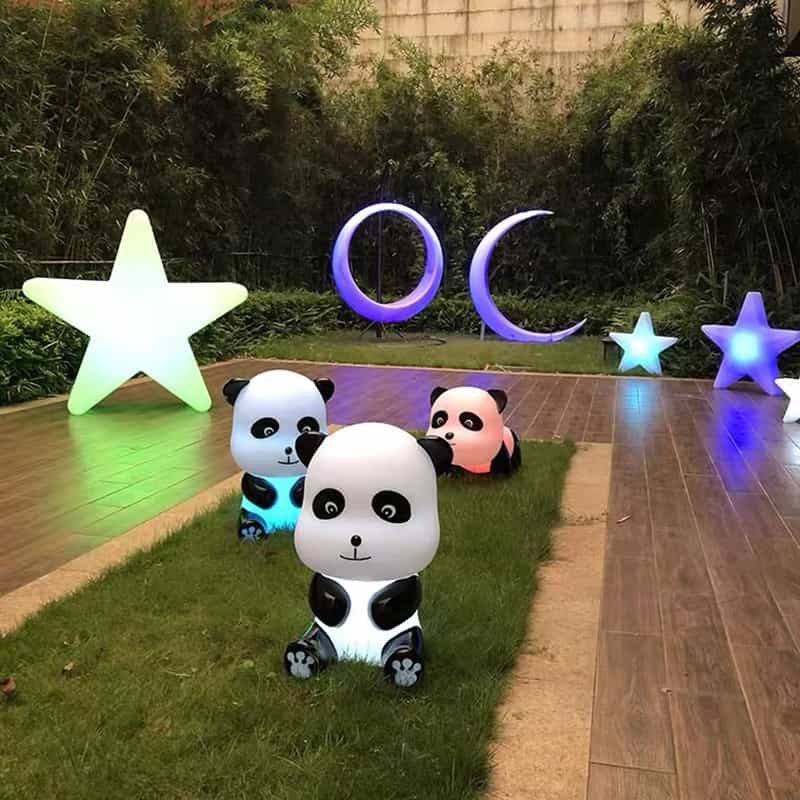 LED Panda Shape Animal Light With Color Changing Decor Lamp