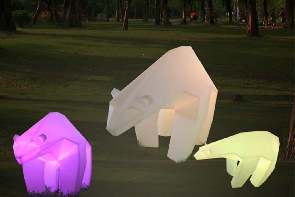 LED Polar Bear Decor Lights For Garden