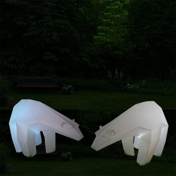 LED polar bear geometry animal shaped christmas lights
