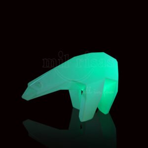 Large Outdoor Polar Bear Decor Geometric LED Garden Light