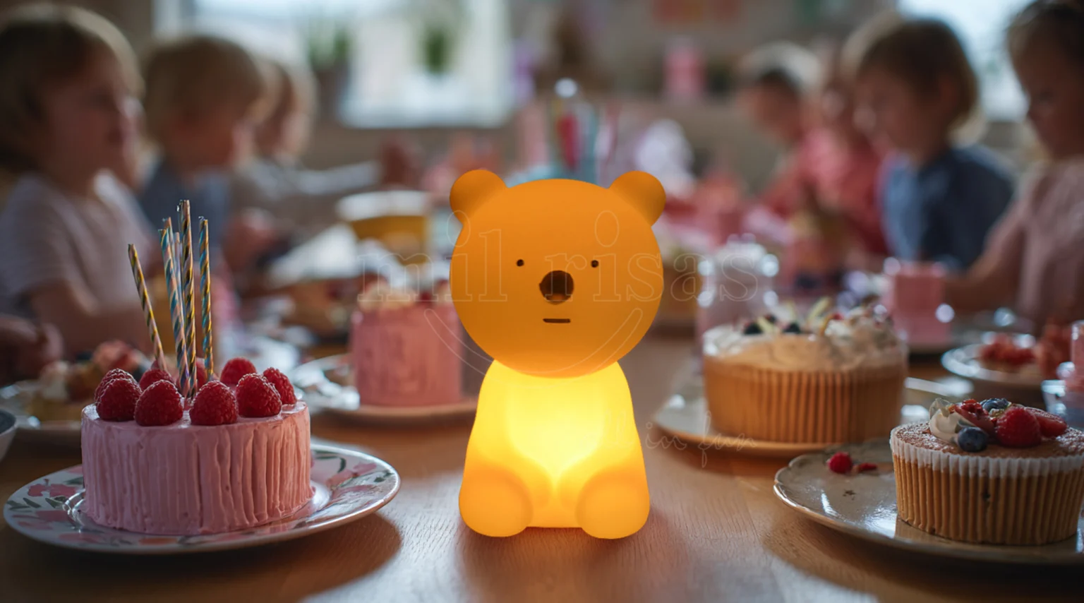 Maak verjaardagsfeestjes onvergetelijk met onze charmante en leuke Bear Touch Lamp