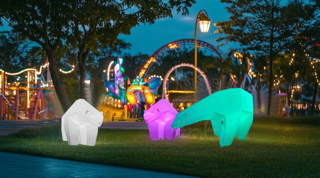 Spark Holiday Wonder with Glowing Polar Bear Decor for Outdoor Play Areas