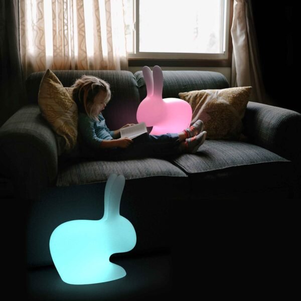 animal lights cute cordless LED rabbit shape night light for children