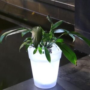 LED flower pot planters