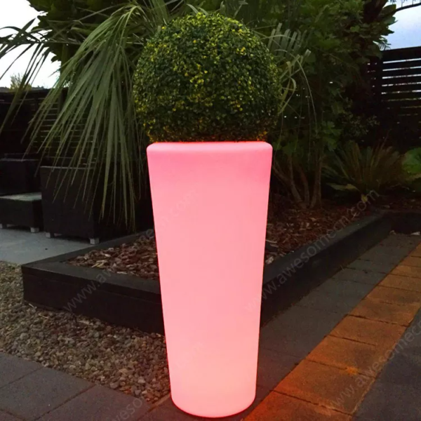 LED illuminate flower pot