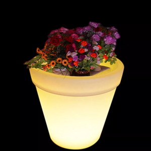 LED solar light flower planter pots