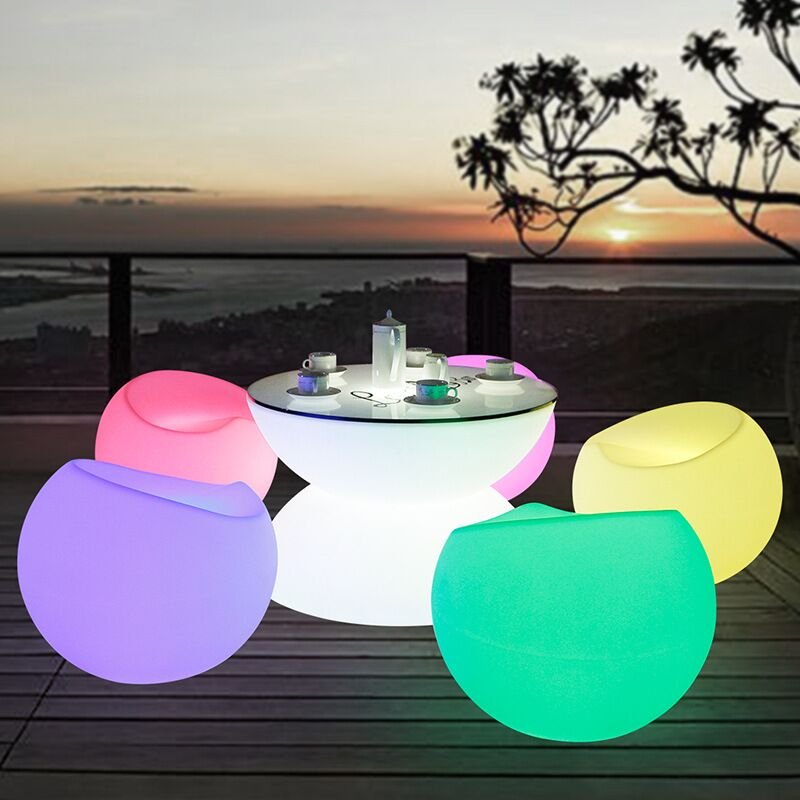 Led Furniture Factory Leading China, Outdoor Plastic Lighted Furniture