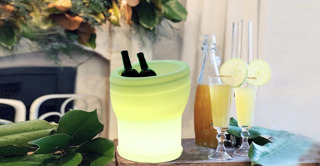 Waterproof remote control LED light ice bucket