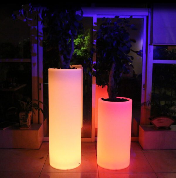 glow light flower pots