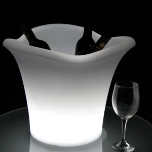Secchiello Per Ghiaccio FUYO 2 In 1 Con LED: Lampada Da Tavolo E Raffreddatore 3L, Luce Calda 2700K, USB - 2