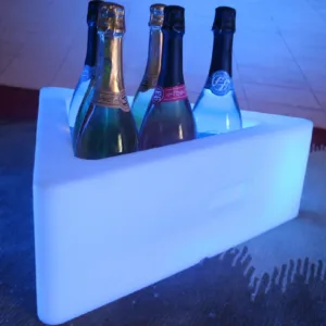Secchiello Per Ghiaccio LED FANDOL – 6 Litri, Con Luci Colorate Cambianti, Portatile, Per Vino, Champagne E Birra, Per Bar E Feste