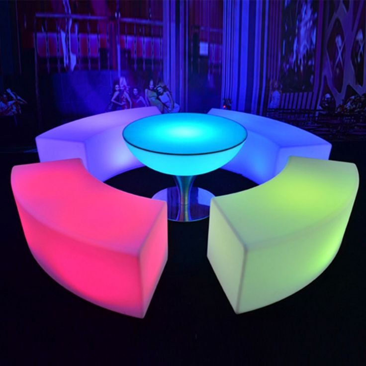 Led Furniture Factory Leading China, Outdoor Plastic Lighted Furniture