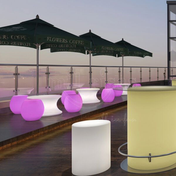 Drum Shape LED Light Up Stool - Image 4