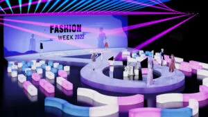 Mobili a LED per l'evento della Fashion Week