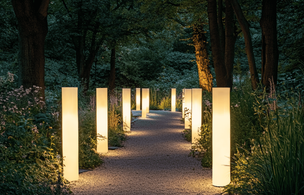 Outdoor LED Battery Floor Lamp Rechargeable Cylindrical Lights for Factory Wholesale