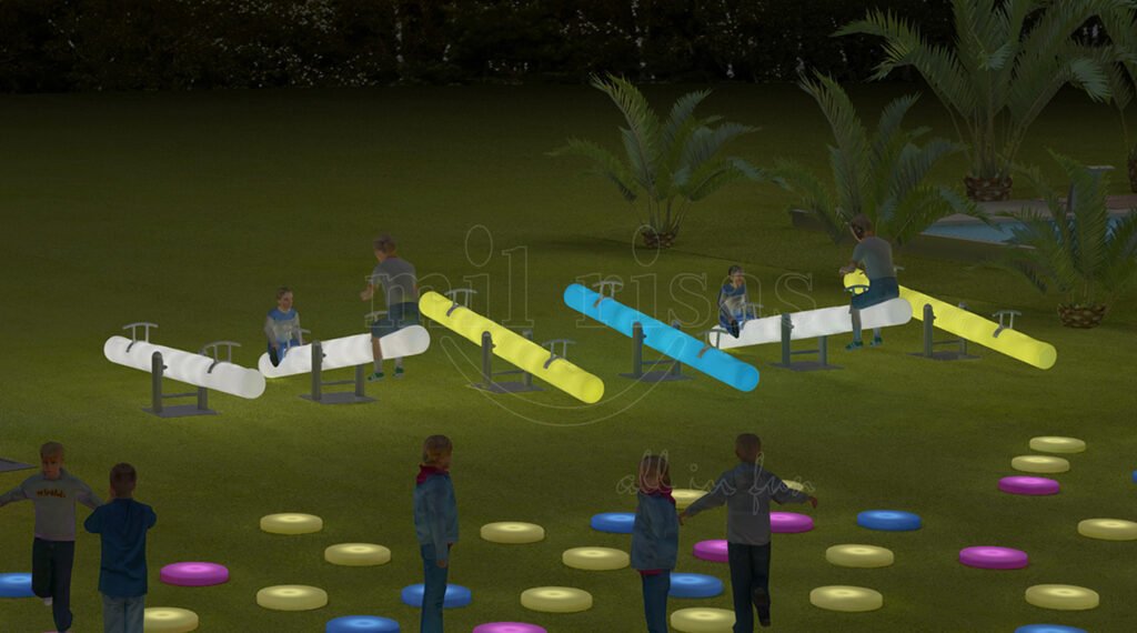 Brighten Your Resort Lawn with Fun LED Glowing Seesaws for All Ages