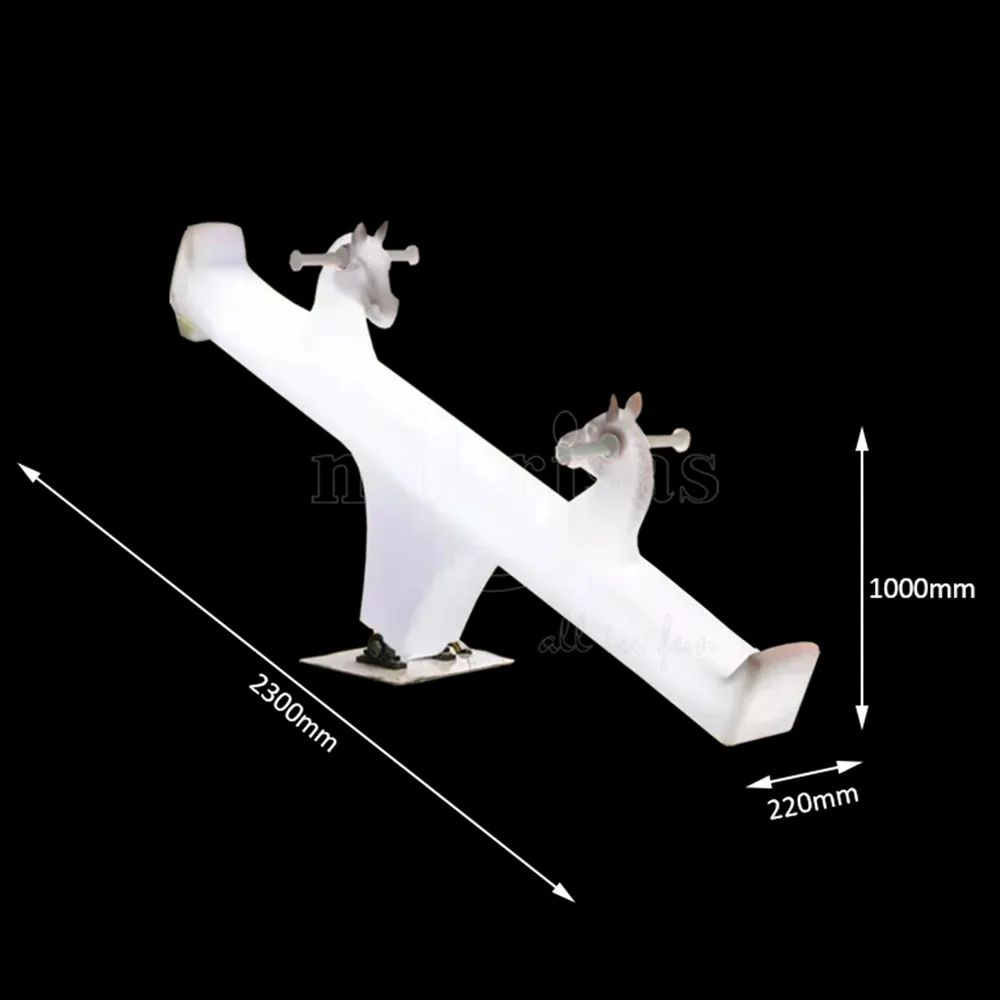 Size of Horse Head Square Armrest Glowing Seesaws For Wholesale