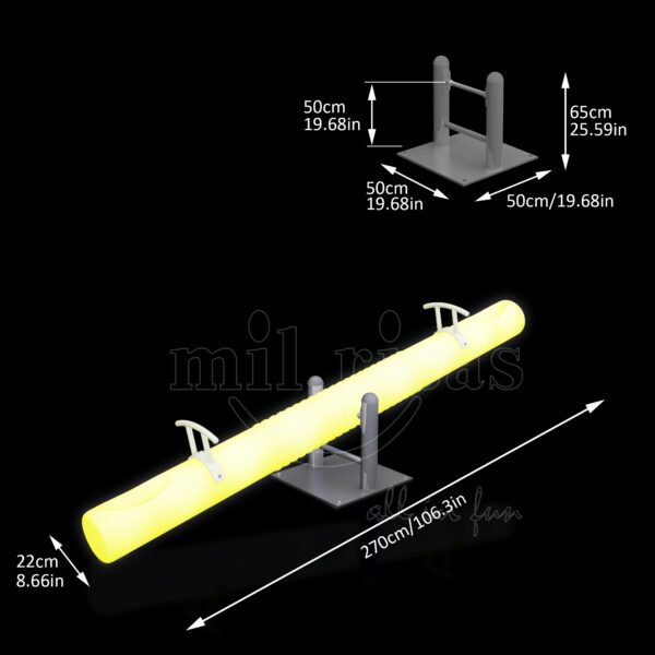 Size of LED Glowing Seesaws