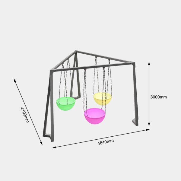 LED Glowing Swing With Round Seat - Image 2