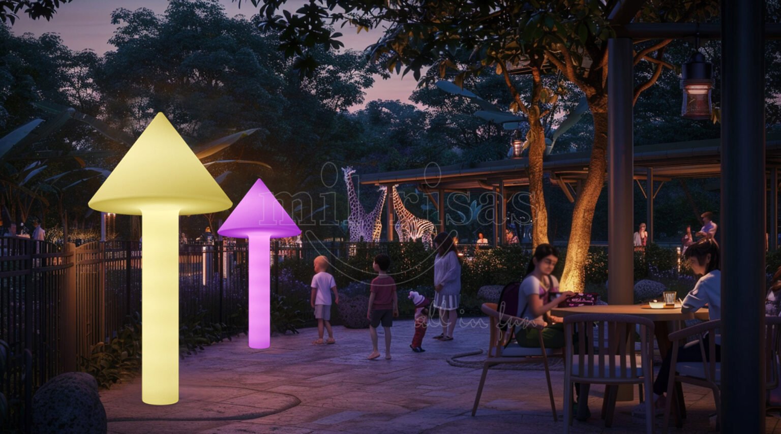 Bring Whimsy and Warmth to Your Zoo Rest Area with LED Mushroom Lights