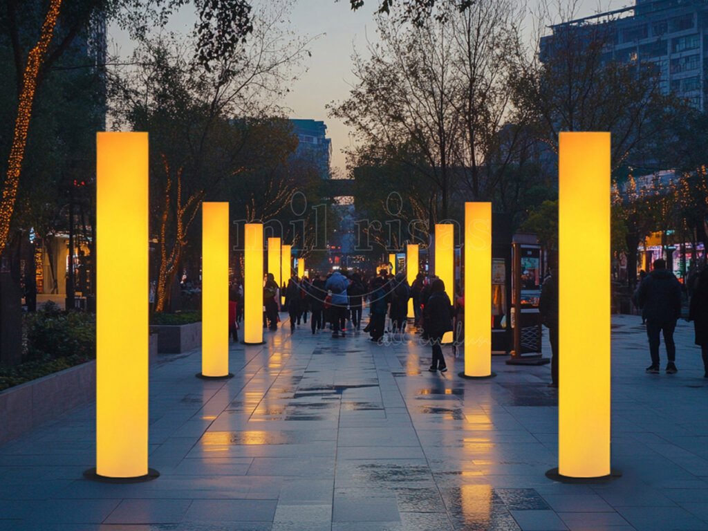Cordless Rechargeable LED Floor Lamps for a Modern Commercial Ambiance