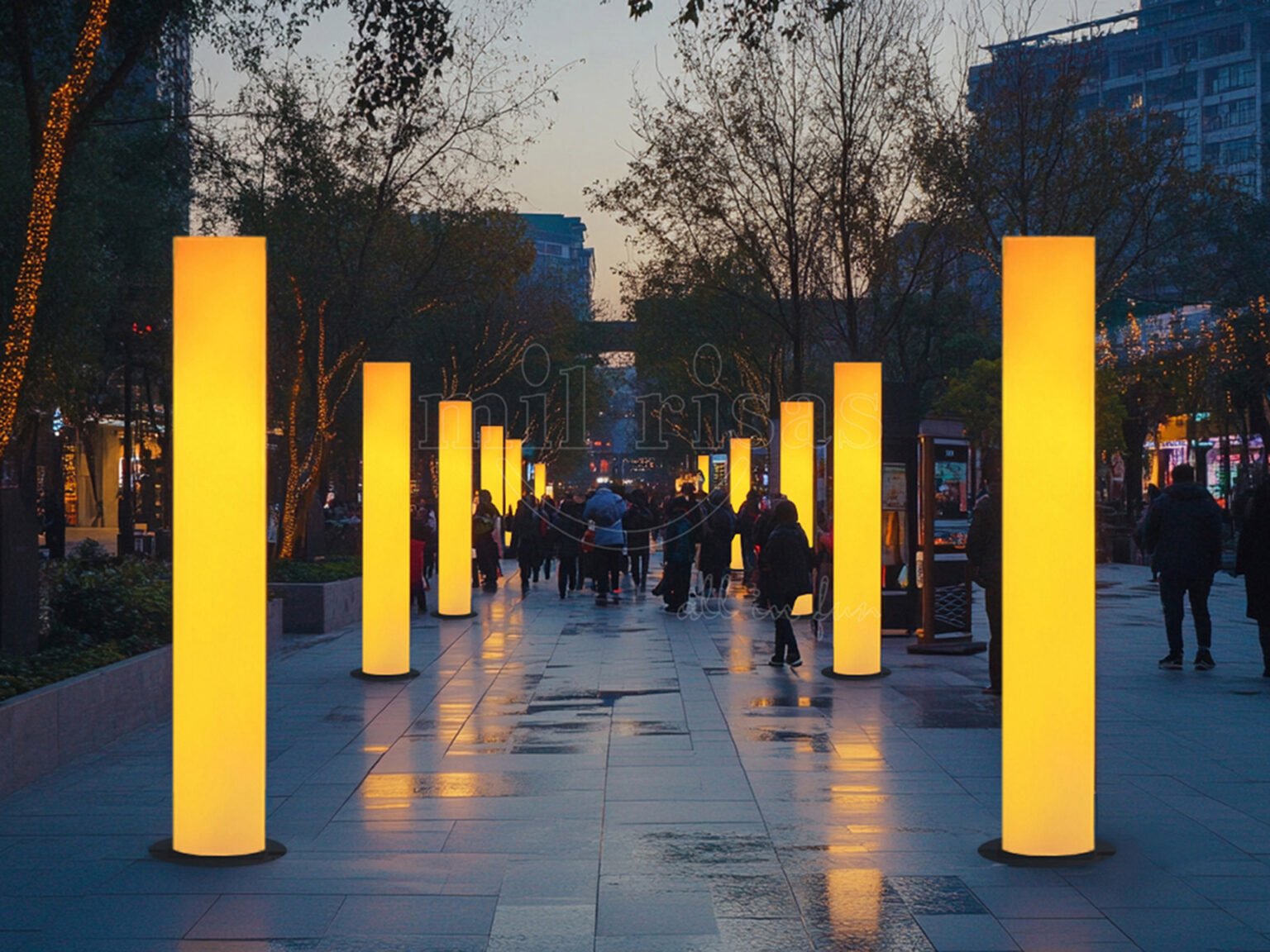 Cordless Rechargeable LED Floor Lamps for a Modern Commercial Ambiance