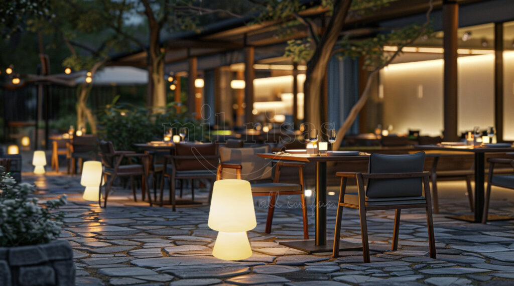 Create a Cozy Outdoor Dining Atmosphere with LED Colour Changing Floor Lamps