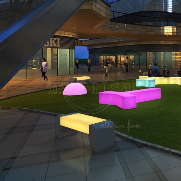 Create a Stunning Glow After Dark with Our LED Park Bench