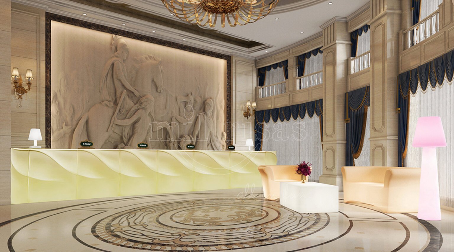 Design a Radiant Hotel Lobby Experience with LED Furniture That Wows