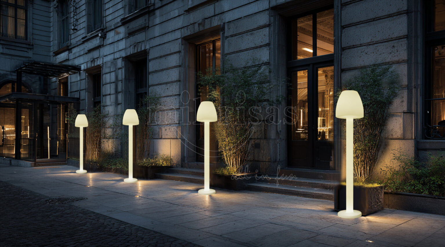 Enhance Your Hotel Exterior with Vase-Shaped Outdoor LED Floor Lamps for a Vibrant Atmosphere
